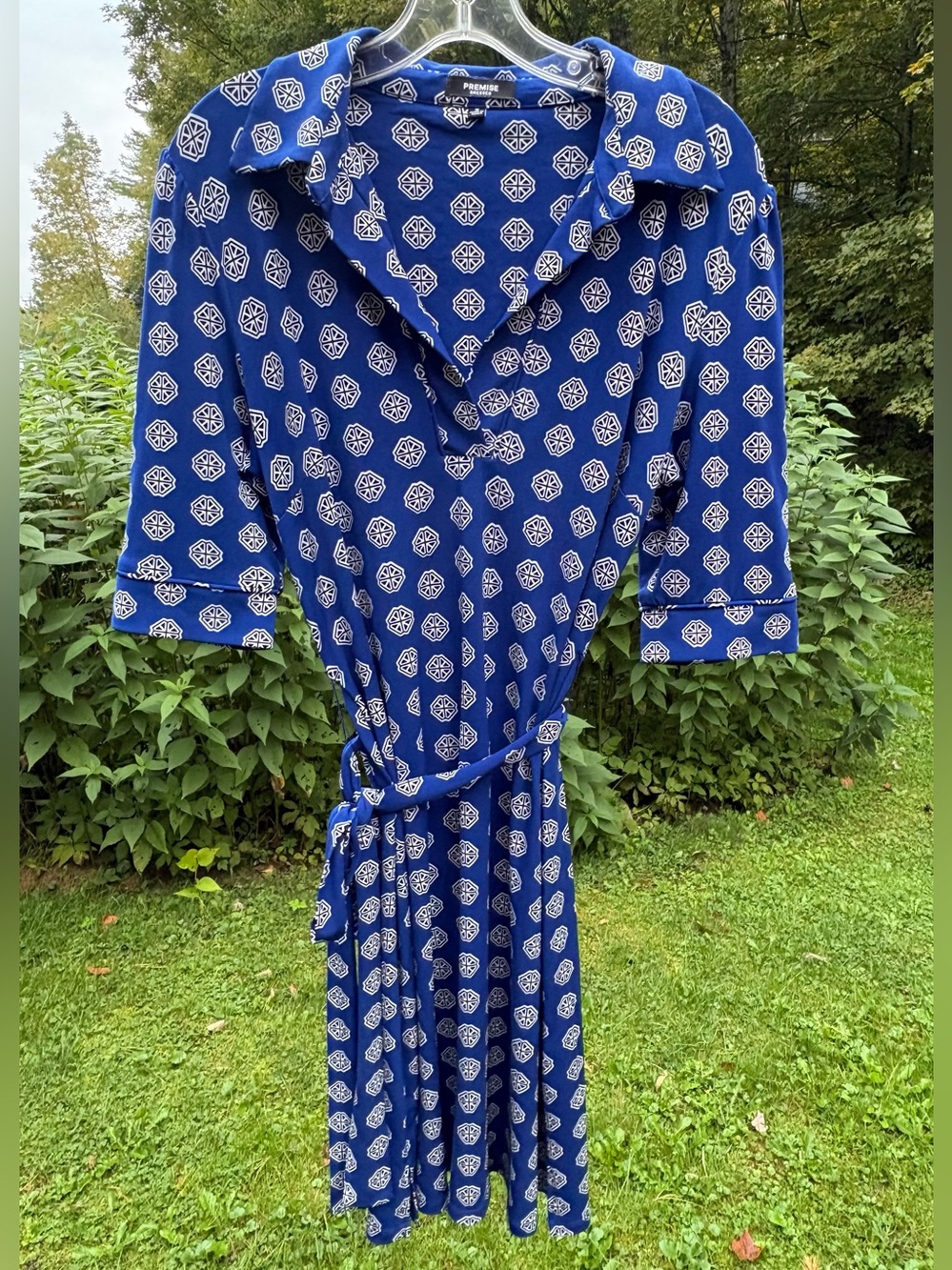 Midlength v-neck dress